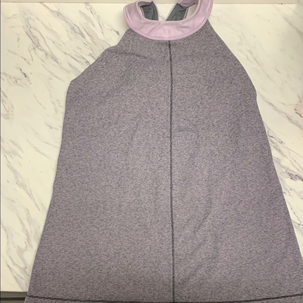 Lululemon Gray and Lavender Tank Top